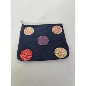 Bath and Body‎ Works Denim Pouch Cosmetic Bag Zippered Multipurpose